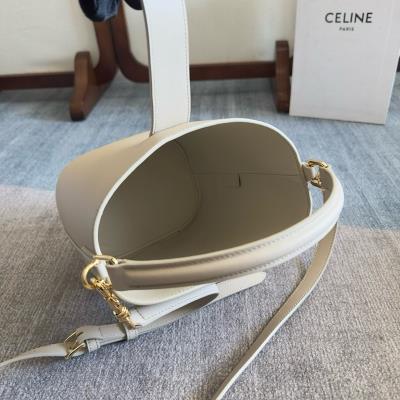 wholesale quality celine louise bucket bag 119173 white